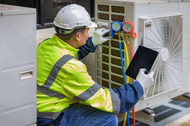 Professional Hvac Maintenance technician working in Newton Lower Falls, MA